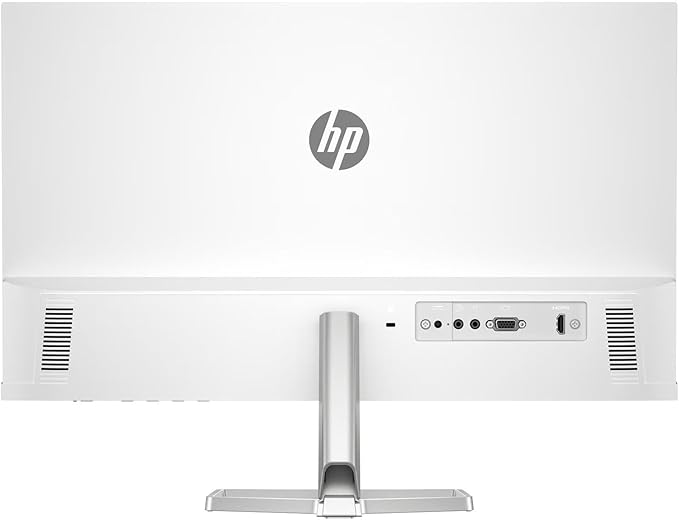 HP Series 5 524sa Thin &amp Light Monitor with Speakers 94C36AA#ABA (Replaces M24fwa) 24 IPS FHD Anti-Glare 300 Nits Display Flicker-Free 1xHDMI White/Silver (2026 Model) w/DKZ Hub USB Port Expan