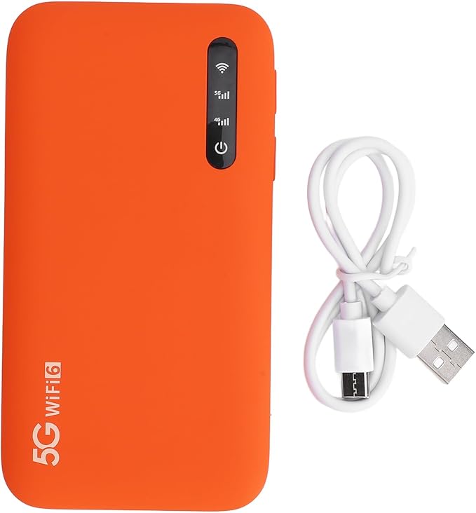 Dioche 5g Hotspot5G Mobile Hotspot Portable WiFi Router with SIM Card Slot Double Band WiFi6 Supports 16 Devices Builtin 6100mAh Battery