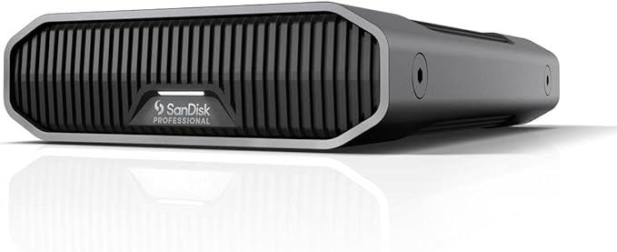 SanDisk Professional 4TB G-Drive Enterprise-Class External Desktop Hard Drive - 7200RPM Ultrastar HDD Inside USB-C (10Gbps) USB 3.2 Gen 2 Mac Ready - SDPHF1A-004T-NBAAD
