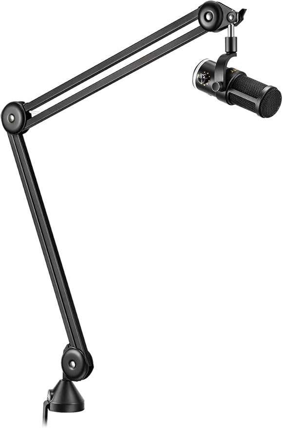 Deity VO-7U Boom Arm Kit USB Dynamic Podcast Microphone with RGB Lights for Game Podcast Stream YouTube (Black)