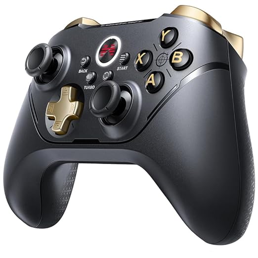 BEITONG Asura 2 Pro+ PC Gaming Controller - Hall Effect Joystick &amp Trigger Mechanical Buttons for PC/NS/Mobile/Steam with Back paddle/Turbo/6-Axis Motion Control (Macro-Black)