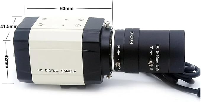 4MP 30fps 2560x1440 High Speed UVC USB Webcam 5-50mm / 2.8-12mm Varifocal Zoom Lens Option 720P USB 1280 * 720 USB Camera(720P 5-50mm)