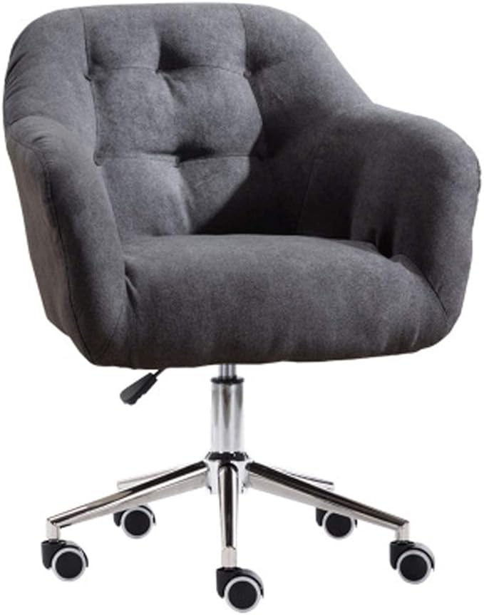YYDS Chair Lazy Gaming Chair Computer Office Chair with Steel Feet Ergonomic Home Rotatable Desk Chair for Live Broadcast Ergonomically (Color : Dark Gray)