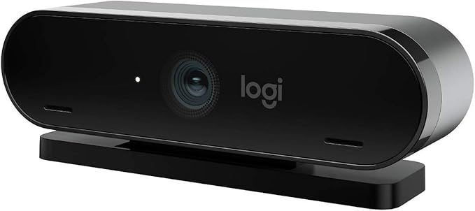 Logitech Logi 4K Pro Magnetic Webcam for Pro Display XDR Video Calling Conferencing Recording Zoom and Microsoft Teams Ultra HD Pro Streaming Web Camera (Renewed) Black