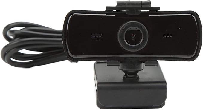 USB Computer Camera with Lens Protection Cover 2K HD Video Call Built - in Microphone - Drive Automatic Light Adjustment Wide Angle View for PC and Laptop