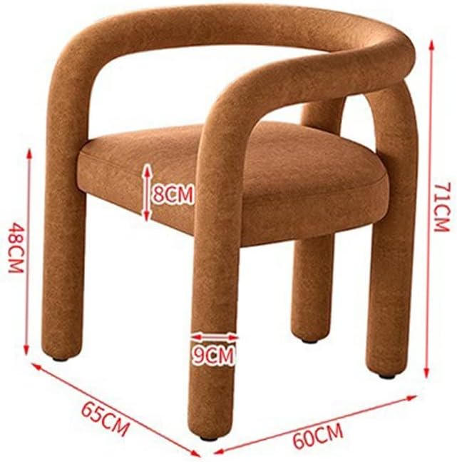 Office Chair Gaming Chair Computer Chair Cosmetic Chair Scandinavian Living Room Furniture Leisure Chair Reclining Dining Chair Cashmere Sofa Armchair Makeup Stool (Color : A Size : 1 Code)