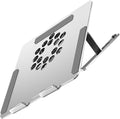NOLITOY Adjustable Aluminum Alloy Laptop Cooling Pad with USB Fan Cooler Under 17.3 Inch Notebooks Silver Height-Boosting Stand Suitable for Gaming and Office Use
