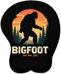 Mousepad Bigfoot Dad BOD Joke Sasquatch Ergonomic Wrist Support Non-Slip Base Mouse Mat with Wrist Rest Computer Mousemat for Desk Work Accessories Pad
