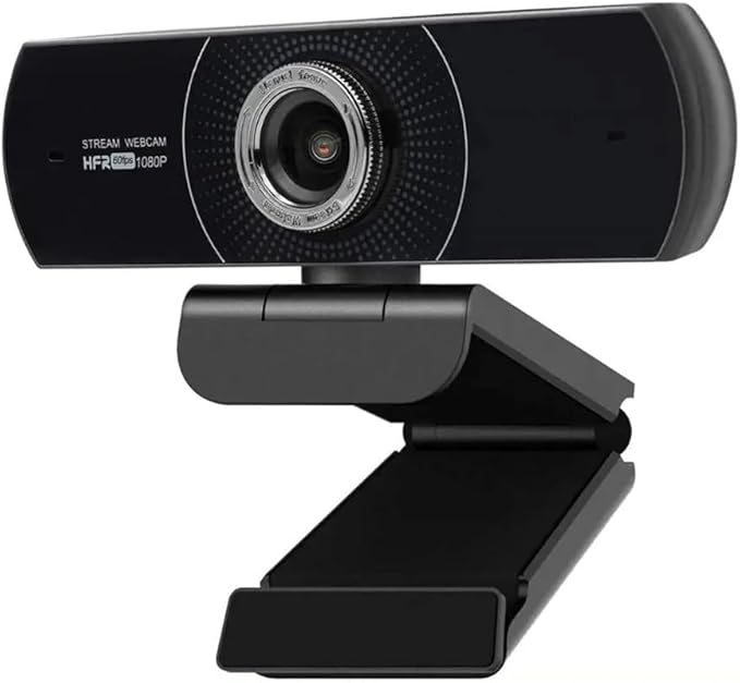 1080P 60fps Webcam with Microphone for Desktop Laptop Computer Meeting Streaming Web Camera