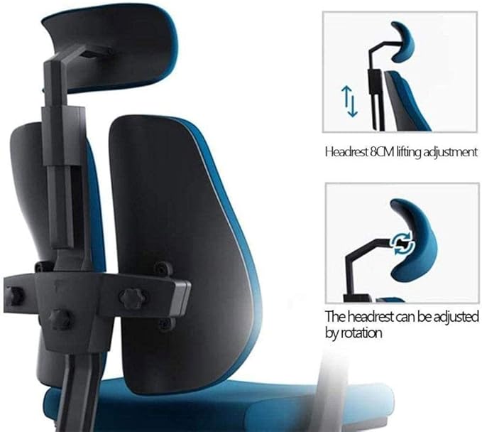 Office Chair Gaming Chair Computer Chair Creative Computer Chair Ergonomic Spine Chair Simple Waist Double Back Chair Mesh Office Chair (Color : White-Space Element (1) 3)