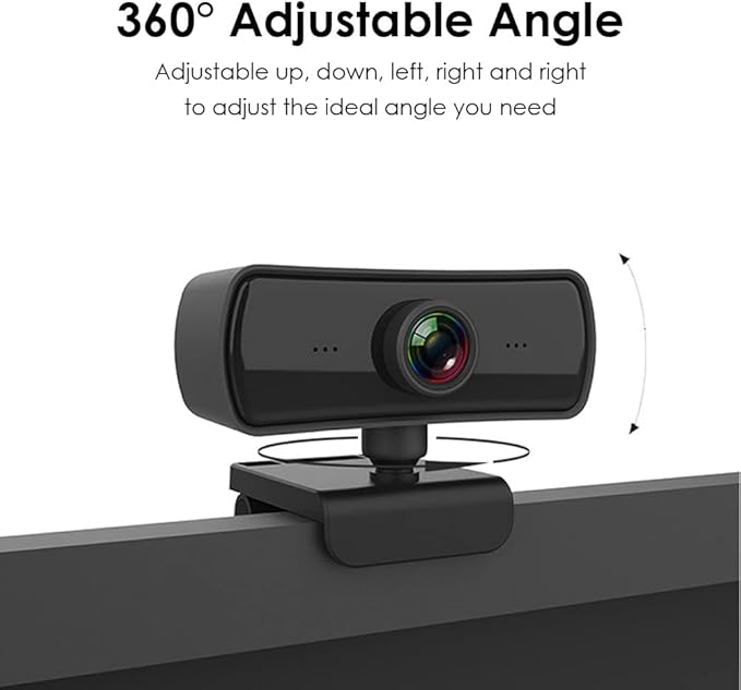 1080P Business Webcam with Noise Cancelling Microphone 3.26mm Length 110° Wide Angle Lens USB PTZ Camera for Video Calls Conference for for iOS