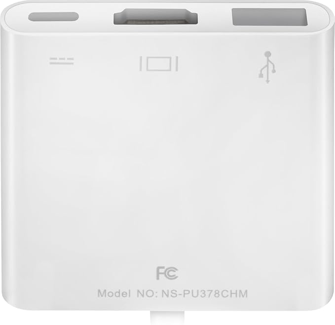 Insignia USB Type-C Multiport HDMI Adapter NS-PU378CHM 5Gbps 4K Ultra HD 60Watts