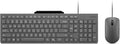 Lenovo 310 USB-A Wired Keyboard Mouse Combo Quiet Keys Ultra-Slim Gaming Design Spill-Resistant Integrated Phone Stand Compatible w Laptop PC Tablet – Ergonomic Mouse Mechanical Keyboard USB