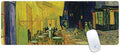 Skinit Large Gaming Mouse Pad - Officially Licensed Cafe Terrace at Night by Van Gogh Design with Stitched Edges Waterproof Non-Slip Rubber Base Desk Mat for Keyboard &amp Mouse