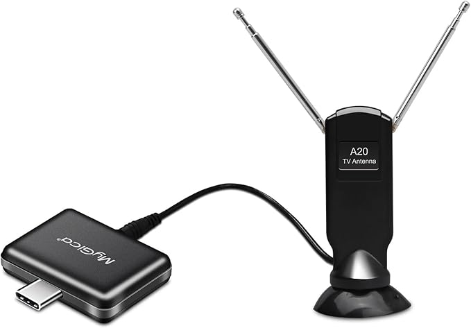 MyGica Type-C USB TV Tuner Card Watching ATSC Digital TV Anywhere Freeview HD TV Receiver Recast Wireless HDTV Stick Tuner Adapter USB TV Antenna for Android Phone Tablet PC Pad No Internet Need