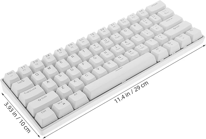 HOMSFOU RGB Backlit Mechanical Gaming Keyboard Keys Compact Wired Keyboard for Pc Laptop Ergonomic Design Portable Compatible with Various Laptops for Gamers