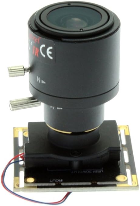ELP 960P Low Illumination USB Camera Module with 2.8-12mm Varifocal Lens Mini 1.3megapixel Manual Zoom USB Camera for Computer UVC USB2.0 Embedded Video Webcam Board for Close-up Image