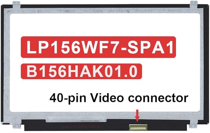 15.6 Replacement for LP156WF7 (SP)(A1) B156HAK01.0 for Dell Inspiron i5559 DP/N: 0KWH3G KWH3G LCD Screen Display Panel FHD 1080P 40 Pins 60Hz Touch