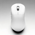 Ajazz AJ199 Wireless Gaming Mouse Carbon Fiber Shell Tri-Mode 2.4G/Bluetooth/USB-C 58g Ultra-Lightweight PAW3311 Sensor up to 24000 DPI 500mAh Battery for PC/Mac/Game/Travel White