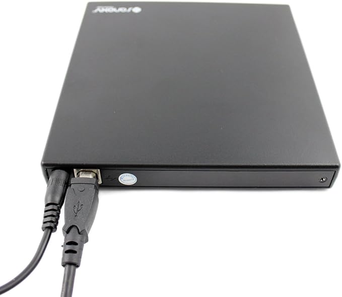 SANOXY Portable USB 2.0 Slim External DVD ROM CD-RW Combo Drive Writer with Read and Write Function (Black)