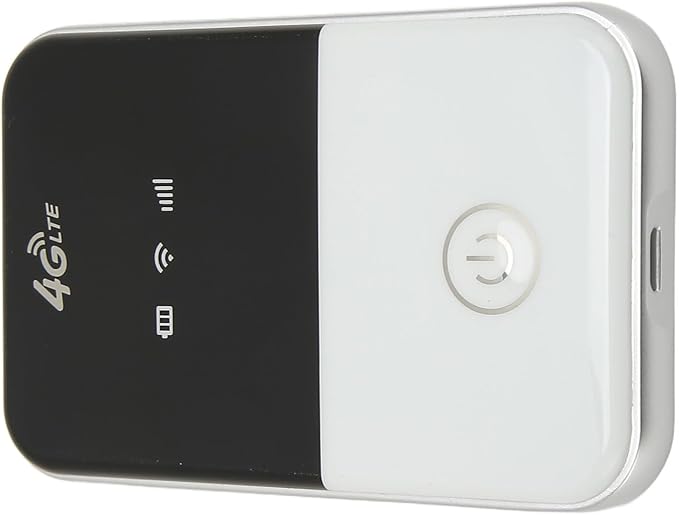 FILFEEL 4G LTE Mobile WiFi Hotspot with Display - Support 8 Users Portable Router with SIM Slot and USB Charging for Travel (European Version)