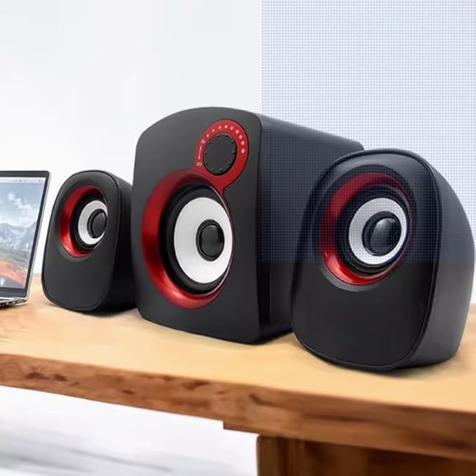 Computer Audio Desktop Home Speaker Laptop Heavy Subwoofer Wired Small Mini(E)