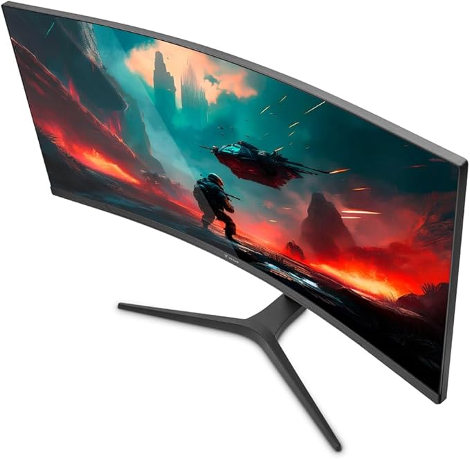 YEYIAN 34” Ultrawide Curved Gaming Monitor 180Hz 1ms WQHD 3440×1440 1500R VA Panel sRGB 129% DCI‑P3 92% FreeSync HDR10 HDMI×2 DP1.4×2 Tilt Adjustable