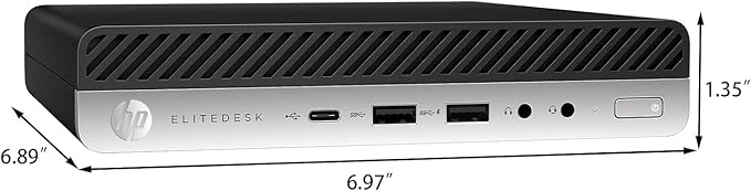 HP EliteDesk 800 G5 Mini Business Desktop PC with New 24 FHD Monitor Core i5-9500T 16GB RAM 256GB SSD Mouse &amp Keyboard DP Windows 11 Pro (Renewed)