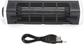 Laptop Cooling Fan CF 1691 USB Powered Notebook Heat Sink Leafless Metal Turbine with 3 Speed Levels Quiet Operation 30 40dB for 12 18 Inch Laptops Includes USB Cord and Silic
