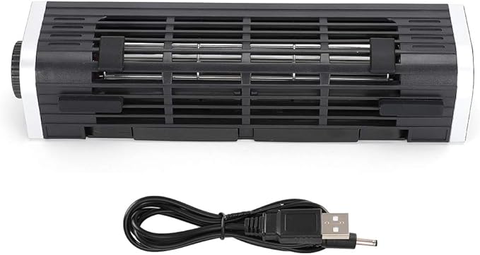 Laptop Cooling Fan CF 1691 USB Powered Notebook Heat Sink Leafless Metal Turbine with 3 Speed Levels Quiet Operation 30 40dB for 12 18 Inch Laptops Includes USB Cord and Silic