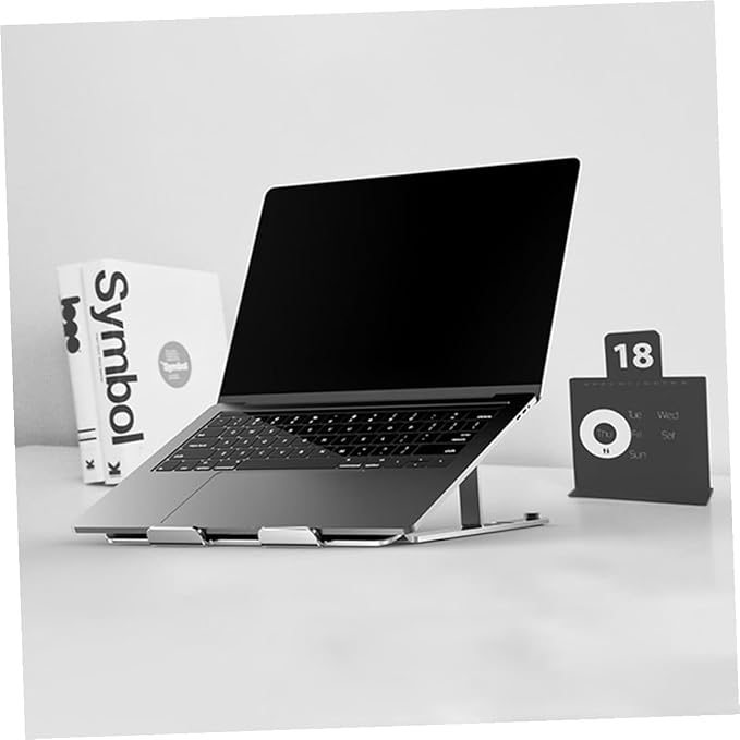 Kisangel Aluminum Alloy Laptop Cooling Pad with Quiet Dual Fans and Adjustable Stand USB Powered Cooler for Home and Office Use Silver