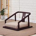 Floor Chair Indoor Adjustable Floor ChairSolid Wood Tatami Floor Mat Seats Japanese Legless Tea Chairs with Armrests and Backrest Portable Floor Chair Lazy Sofa for Bay Windows Meditation Chairs