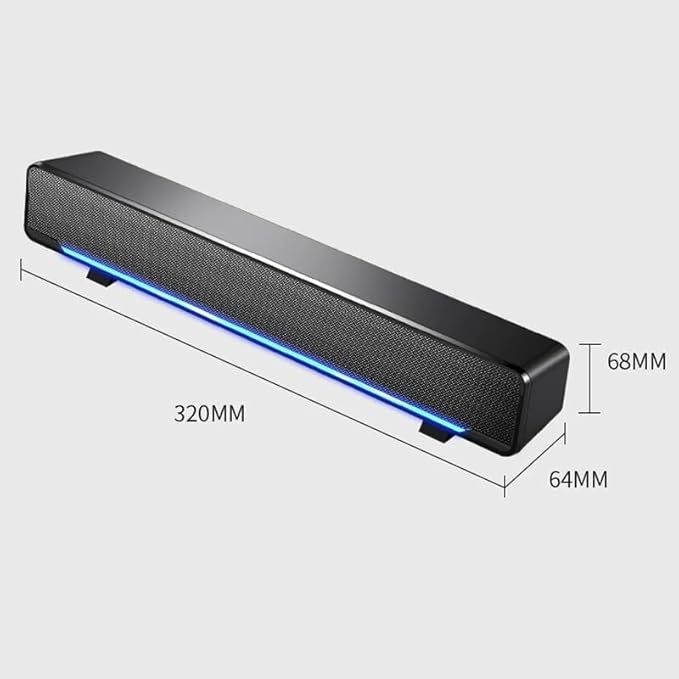 Wired Powerful Computer Speaker Bar Stereo Subwoofer Bass Surround Sound Box for PC Laptop Phone