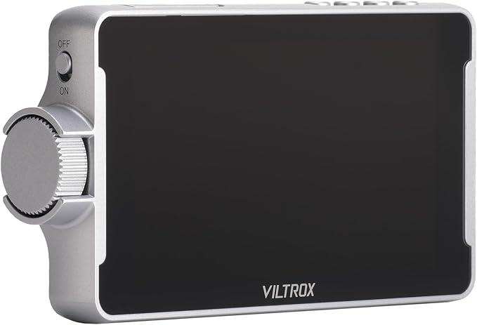 VILTROX 5.5 Inch Portable On-Camera Monitor 4K Touchscreen HDMI Video Field Monitor 1920×1080 Wide Viewing Sunshade Hood HDMI in and outputs 3D LUTs (White)