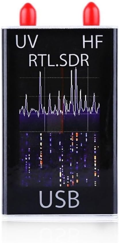 For RTL-SDR USB Tuner Receiver with R820T2+RTL2832U Chipset 100 kHz–1.766 GHz Wideband Coverage for Ham Radio Spectrum-Analysis NOAA Weather Satellites FM/DAB/AM/VHF/UHF Reception