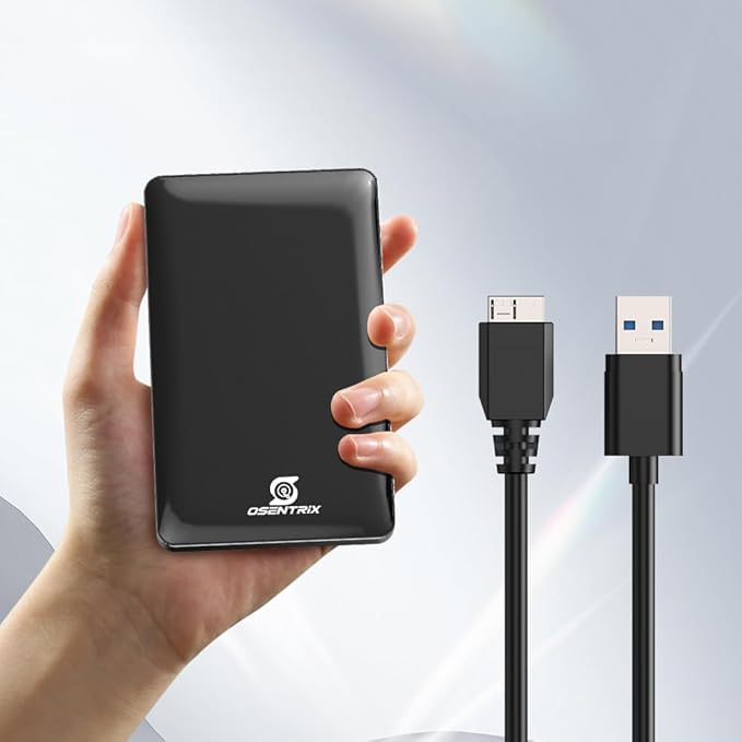 O1-BK 1TB USB 3.0 Pocket-Size Portable External Hard Drive (for Windows MacOS Xbox PS)