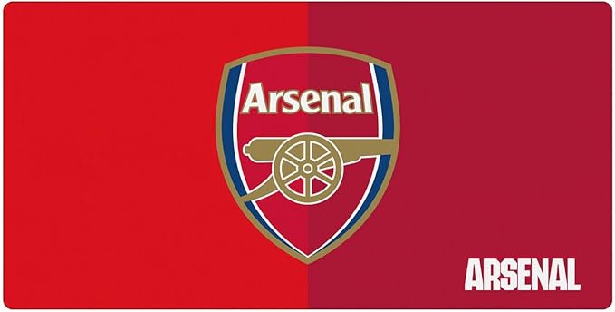 Head Case Designs Officially Licensed Arsenal FC Full Color Crest Logo &amp Patterns 23.62 x 11.81 x 0.12 inches (600 x 300 mm) - L Gaming Office Desk PC Keyboard Mouse Mat Pad