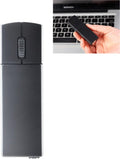 Wireless Mouse Mini Small Wireless Mouse Travel Mouse Portable Mini Cordless Mouse Rechargeable Wireless Mouse 2.4G Optical Mouse with USB Receiver for PC Laptop Computer(Black)