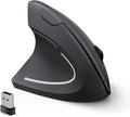 Lekvey Left Handed Ergonomic Mouse Vertical Wireless Mouse for Left Hand 2.4G USB Carpal Tunnel Lefty Mouse 3 Adjustable DPI 6 Buttons for Laptop PC Computer Mac Windows Desktop - Black