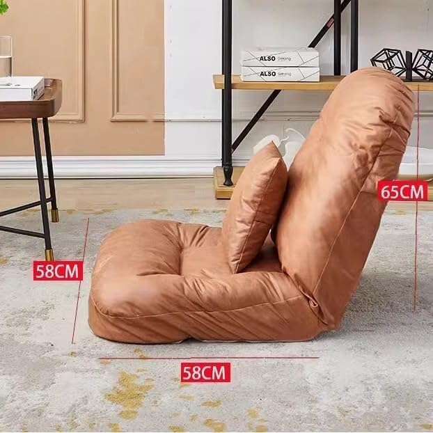 ELEFOCUS Folding Lazy Floor Sofa Extra Thick and Long Floor Sofa Easily Folding No Assembly Required(A)