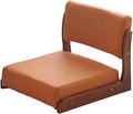 ELEFOCUS Portable Japanese Legless Chair Tatami Chair Accent Furniture Meditation Floor Chair Living Room Chair Floor Seat(OrangeStyle1)
