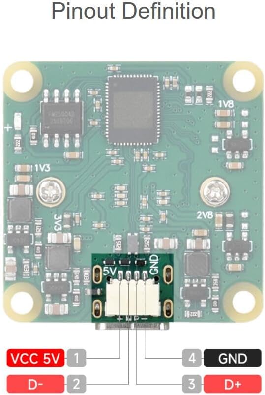 IMX577 12MP USB Camera (B) 3840 × 3024 Resolution Plug and Play 12MP high-Resolution USB2.0 Type-C Port Supports C/CS Lenses