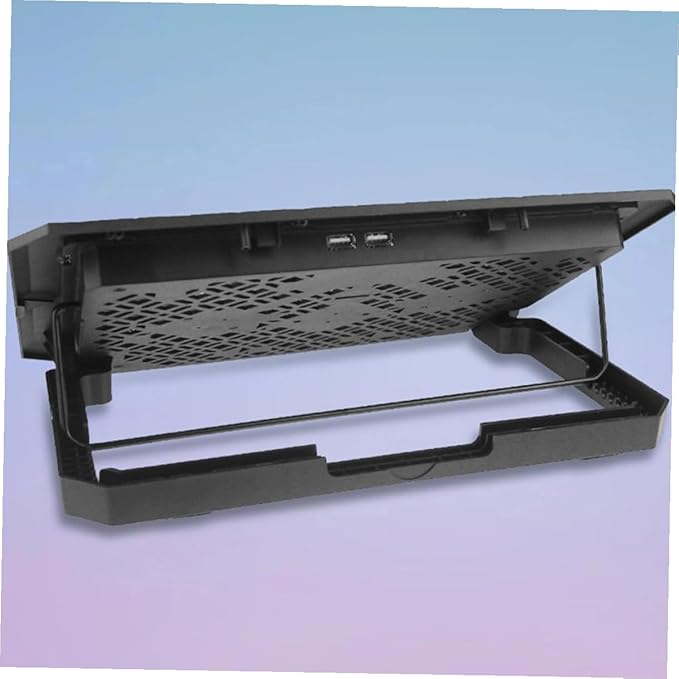 BESPORTBLE Laptop Cooling Pad 15.6-inch Quiet Fan Stand with Adjustable Speed Blue LED for Gaming and Office Laptops PC Cooler Holder Compatible with Notebooks