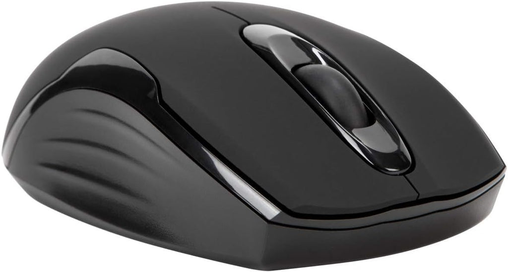 Targus Compact Mouse with Blue Trace Technology for Tracking and Retractable 2.5-Foot USB Cord Black and Gray (AMU75US)