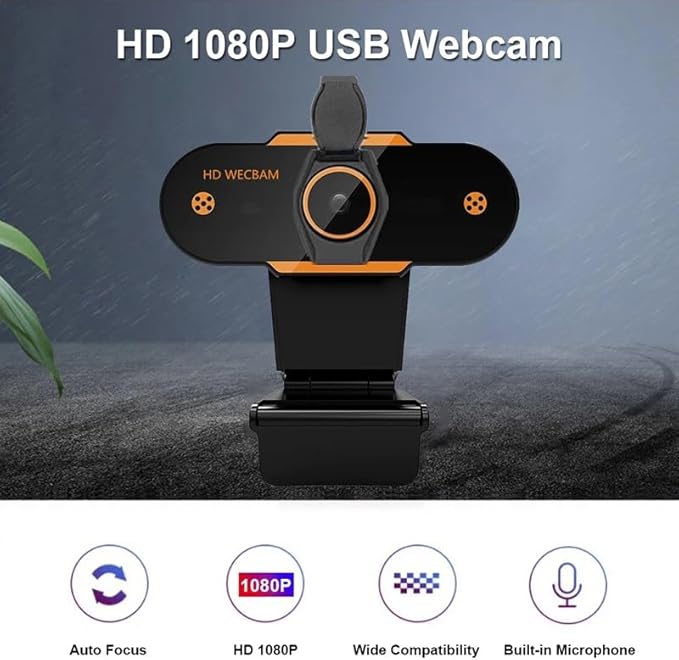 1080P Web Camera Webcam Computer PC with Mic for Video Calling Network Teaching Office Meeting