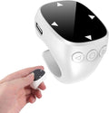 Mini Bluetooth Touch Screen Mouse Finger Ring - Multi-Functional Remote Control for Video Streaming Photography and E-Book Navigation with Enhanced Compatibility for Android &amp iOS (White)