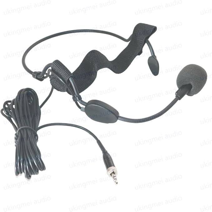 Headworn Dynamic Microphone 3.5MM Lock for Sennheiser Wireless Bodypack Transmitter Earhook Headset Mic for Musical Instrument