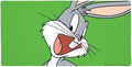 Looney Tunes Bugs Bunny Large Gaming Mouse Pad Desk Mat with Stitched Edges Non-Slip Base for Gamer Home and Office 31.5 x 15.7