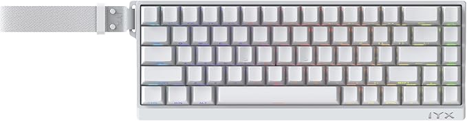 MU68PRO Rapid Trigger Magnetic Switch Keyboard Aluminum CNC Frame 65% TKL Hot Swapped RGB Programmable Wired Gaming Keyboard for Win/Mac Gamer-White