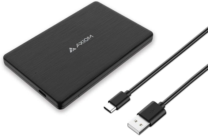 Axiom USBC31HD2552TB-AX 2TB USB-C 3.1 External Hard Drive Disk